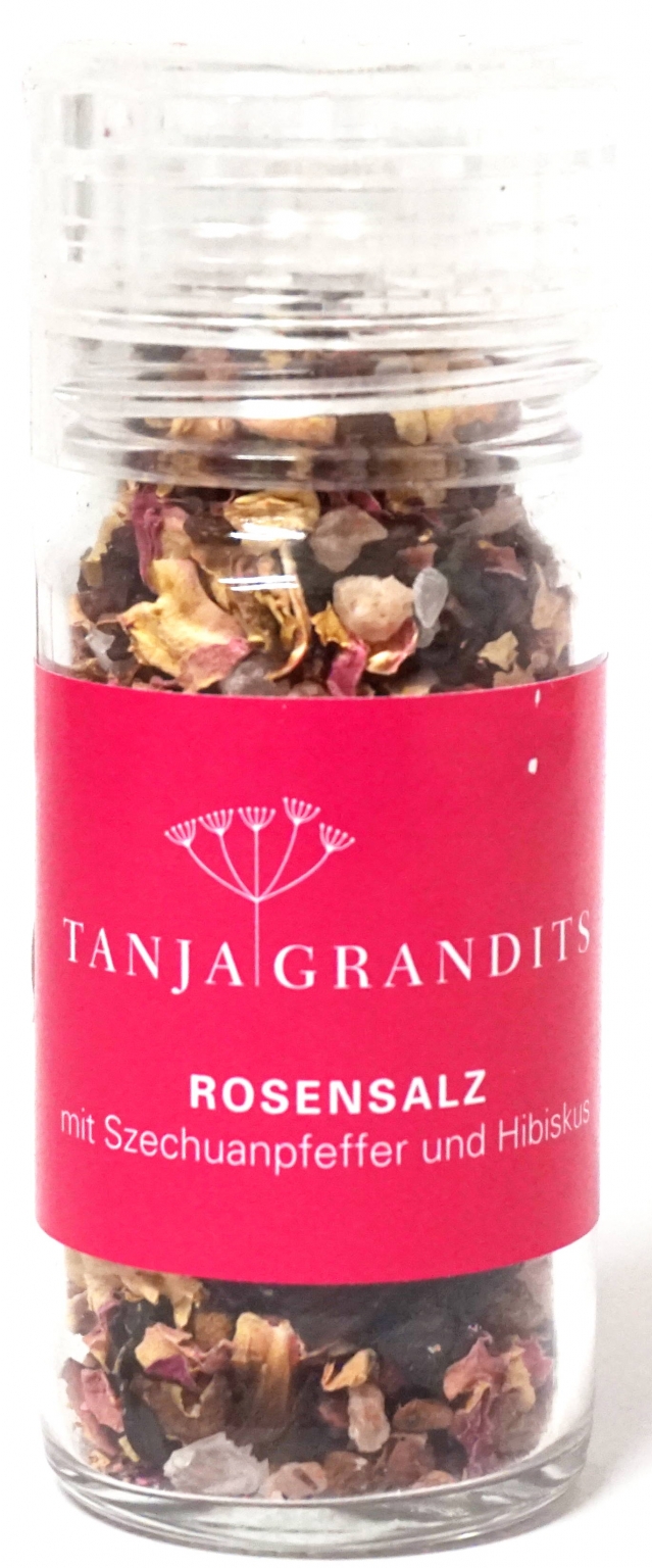 Rosensalz mit Szechuanpfeffer und Hibiskus